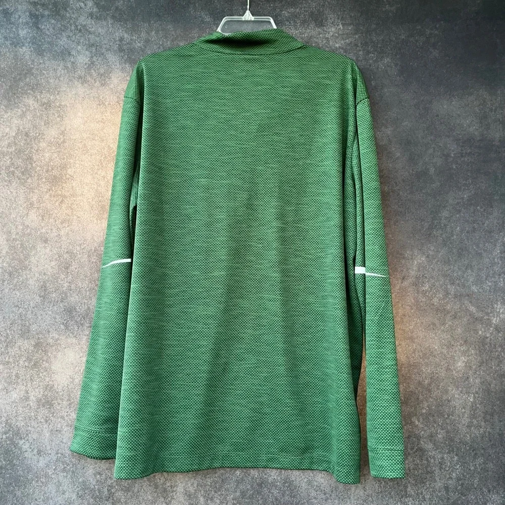 Columbia Golf Mens Preppy Country Club Green Omni-Wick Quarter Zip‎ Pullover XL